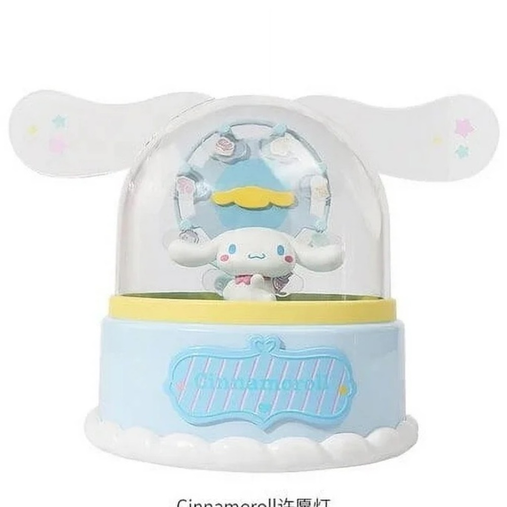 MINISO Sanrio Series Wishing Lamp Box Kawaii Cinnamoroll Desktop Lamp